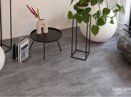 Клеевой Винил Vinilam Ceramo Stone Цемент Серый 71616