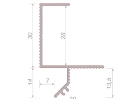 Потолочный профиль Decaro Engineering D005.2 под покраску