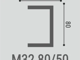 Молдинг  XPS М 32 80х50х2000 мм