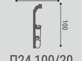 Плинтус напольный XPS Bello Deco П 25 80х20х2000 мм