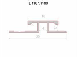 Соединительный профиль Decaro D1187